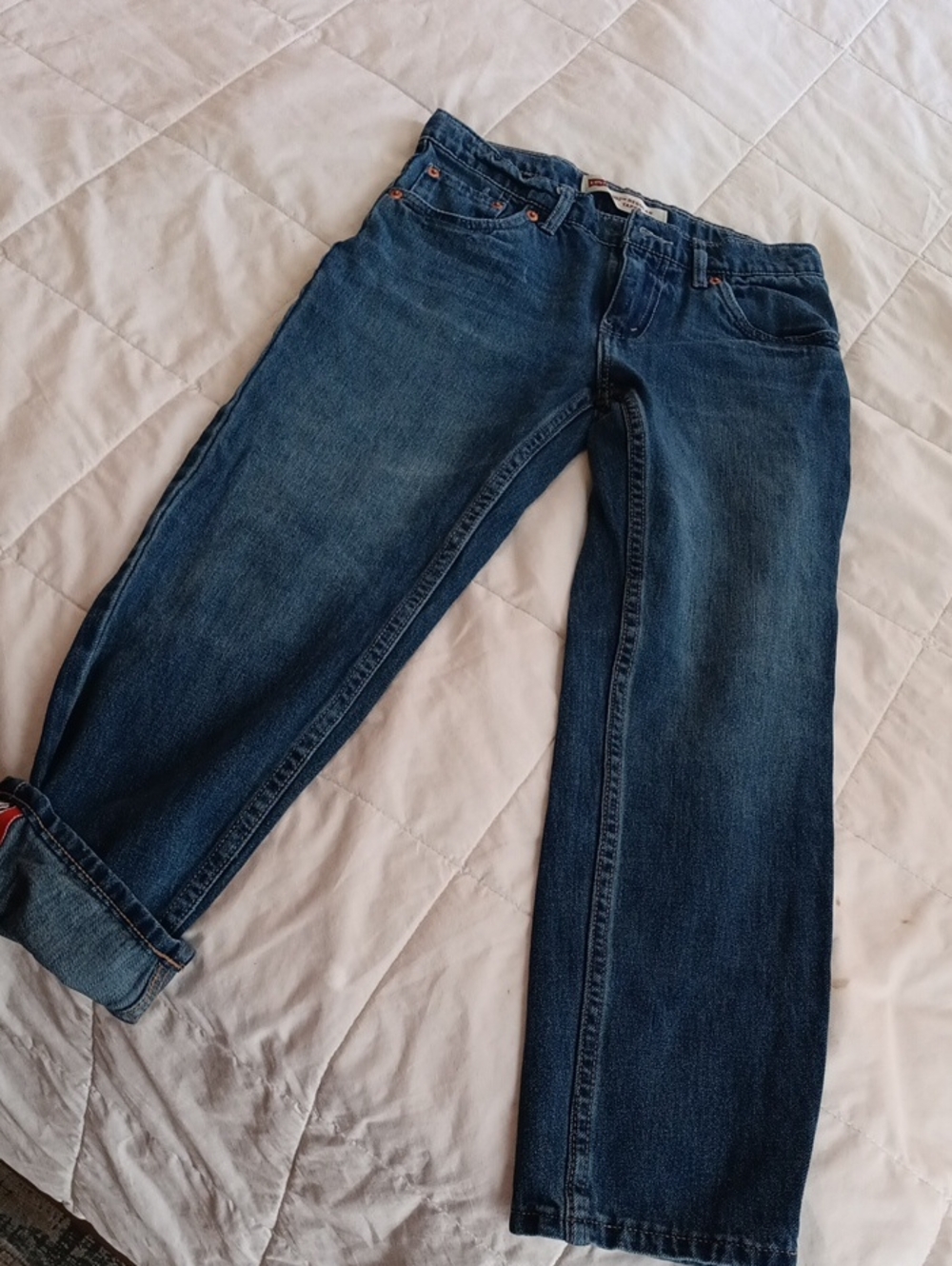 Levi's Kids Dark Blue Straight Jeans